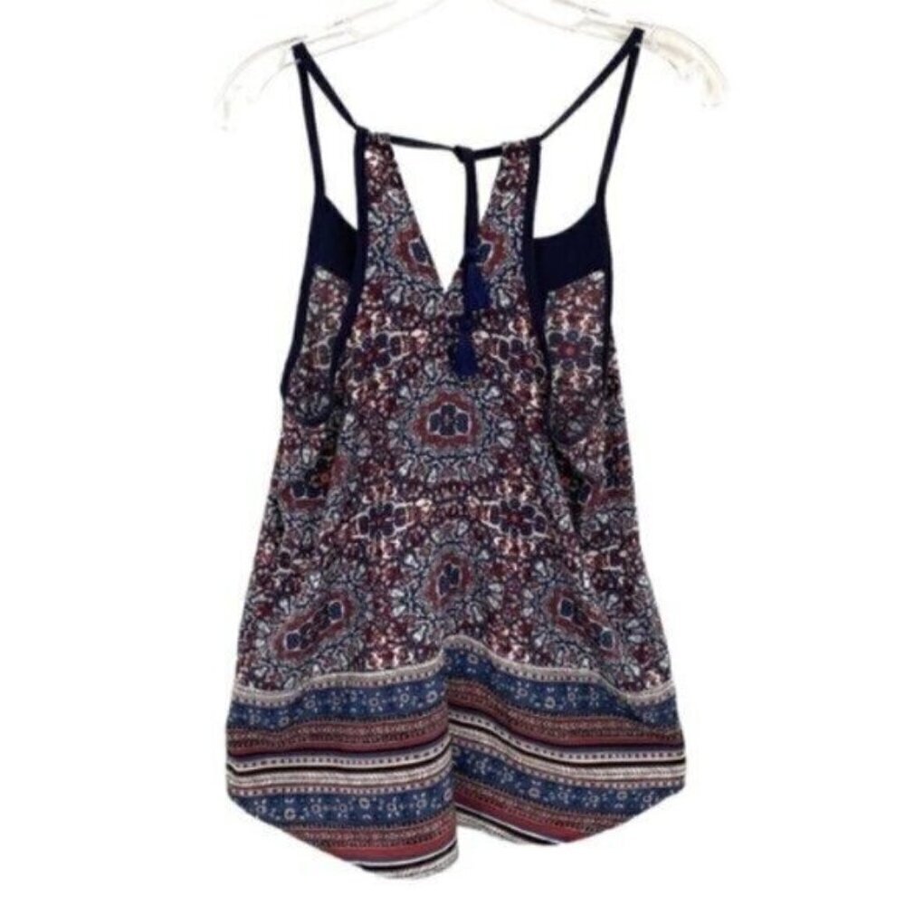 Athleta Medallion Dunes Boho Tassel Halter Tank Top - Picture 11 of 13